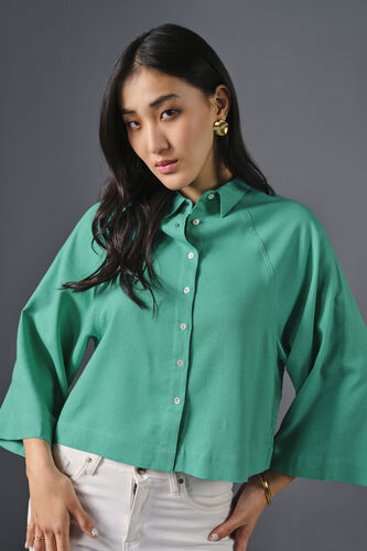 Sway Viscose Shirt, Turquoise, image 5